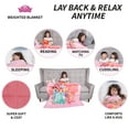 Disney Princesses Kids Weighted Blanket, Super Soft Plush Bedding, 36