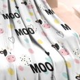 thumbnail image 3 of White Cow Moo Pattern Blanket,Comfortable Soft Lamb Wool Throw Blanket,All Season,Warm Lightweight Blankets for Sofa Bed Couch Living Room Chair,30"x40", 3 of 4