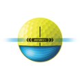 thumbnail image 4 of Pelotas de golf TaylorMade 2025 Distance + amarillas, 1 docena, 4 of 4
