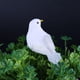 thumbnail image 5 of Pájaros artesanales Likrtyny palomas de espuma de plumas blancas 3D, 5 of 8