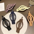 thumbnail image 3 of Lady Brown Hair Claw Clip Ponytail Claw Holder Barrettes Ponytail Holder, 3 of 15