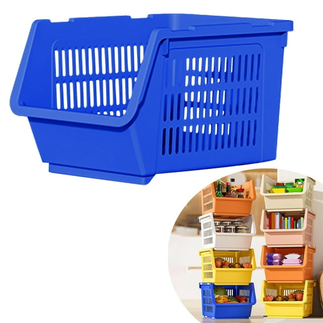 Mbxmh Blue Removable Kitchen Storage Rack Foldable,Your Saving Companion,Can Be Stored in Various Places,It Can Be Used As a Cabinet Clothes Rack Clog Box,Can Be Placed in The Closet Car