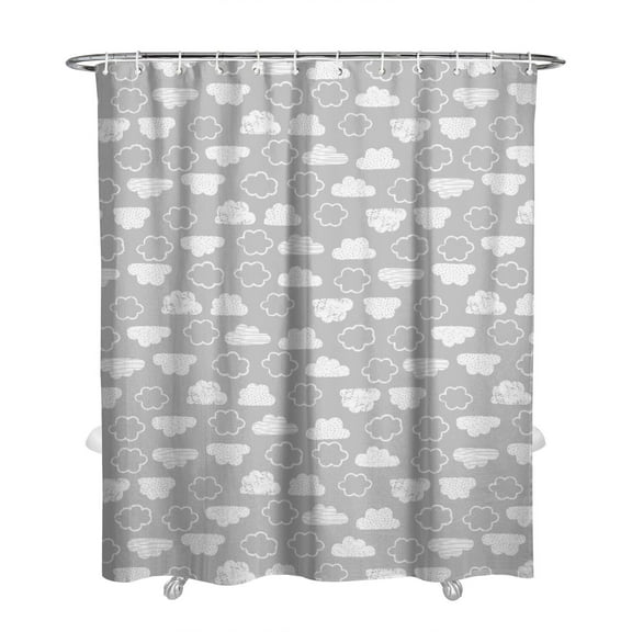 72" x 84" Cute Cartoon Shower Curtain with Kawaii Animals & Rainbow - Waterproof Quick-Dry Bathroom Curtain for Kids, Includes 12 Hooks