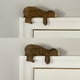 thumbnail image 5 of Marco de puerta de madera Decoración Puerta Caso Top Escultura Muebles Miniaturas Encantos, 5 of 5