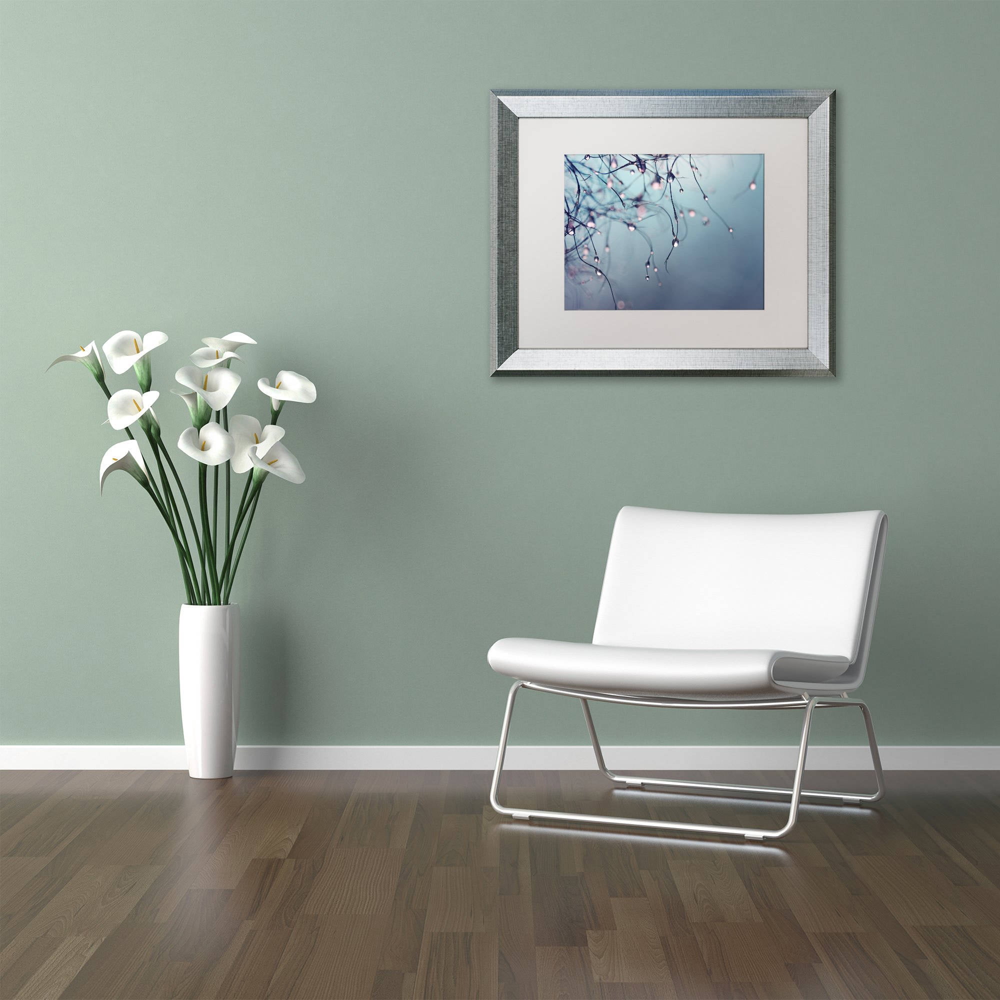 Trademark Fine Art "As Time Goes By" Canvas Art by Beata Czyzowska Young, White Matte, Silver Frame