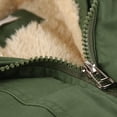 thumbnail image 5 of LUOGENLI Girls Jackets Size 7-8 Spring Kids Boys Girls Winter Thicken Coat With Pocket Hooded Jacket Toddler Windproof Zipper Thick Warm Outwear Girls Jackets Jackets for Girls Army Green 3-4 Years, 5 of 5