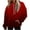 Red, variant on SwiftWear Women's Gradient Fleece-Lined Hoodie Trendy Pullover with Drop Shoulder Plush Streetwear with Pocket Dark Blue
