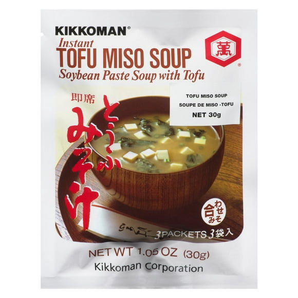 Kikkoman Instant Tofu Miso Soybean Paste Soup, 3 x 10 g