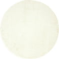 thumbnail image 1 of Unique Loom Solo Collection Solide Peluche Enfants Tapis Rond, 6 Pieds, Blanc Neige, 1 of 2