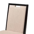 thumbnail image 5 of Baxton Studio Rosa Modern and Contemporary Sand Fabric Upholstered and Dark Brown Finished Wood 5-Piece Dining Set, 5 of 5