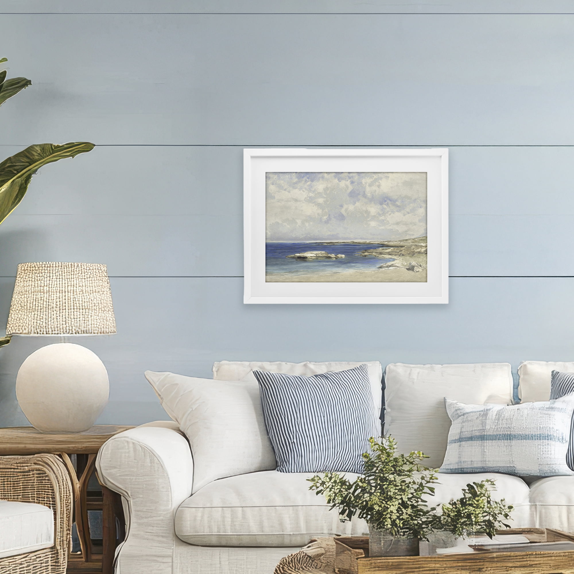 Stupell Industries Pond At Morning White Framed Print Under Glass, design by Christy McKee