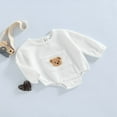 thumbnail image 3 of Combinaison d'Automne pour Bébé, Décontractée, Manches Longues, Broderie d'Ours, Poche avant, une-Pièce, 3 of 7