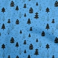 thumbnail image 1 of oneOone Cotton Poplin Brown Fabric Christmas Tree Dress Material Fabric Print Fabric By The Yard 56 Inch Wide, 1 of 4