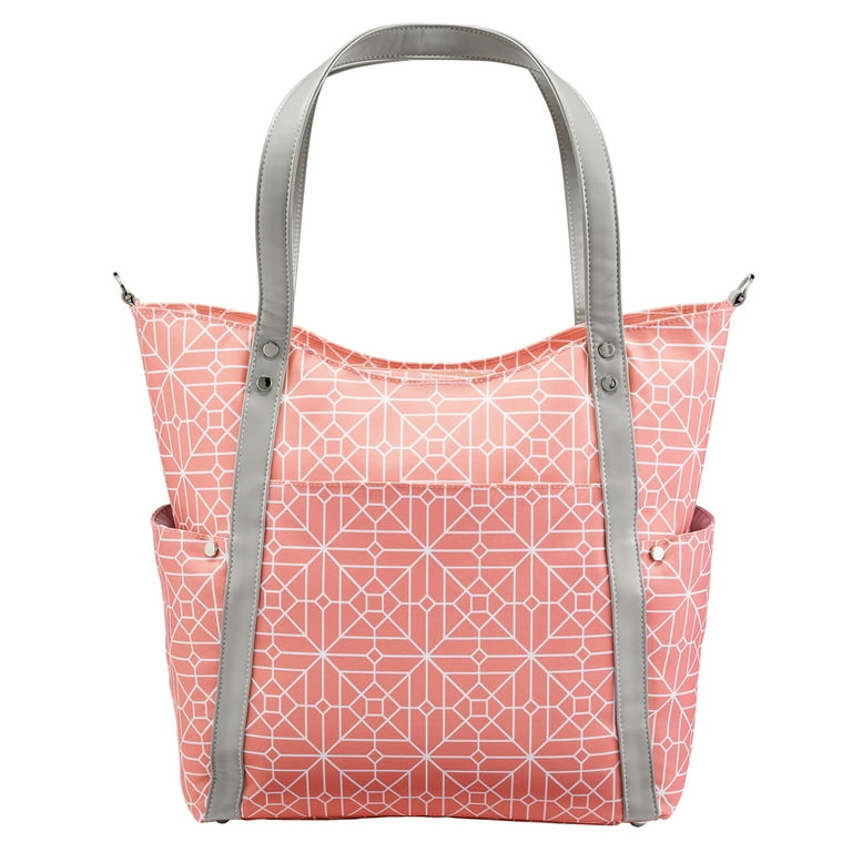 JJ Cole Bucket Tote Diaper Bag Coral Tile Walmart