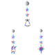 thumbnail image 1 of Cortina LED 3 Paquetes Ligera Ventana Multicolor (campana), 1 of 9