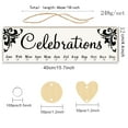thumbnail image 2 of WORGEOUS  Wooden Calendar Birthday Party Decorations Wall Calendars Black, 2 of 8