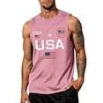 thumbnail image 2 of Mens Sleeveless Tee Shirts Casual 250 Years Of Freedom Muscle Tank Tops Sleeveless Graphic Shirts American Flag Patriotic Shirt, 2 of 3