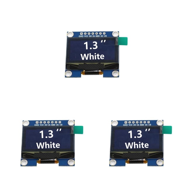 Módulo de visualización de mercado Methold Pantalla LED 7 pines 3.3V 5V 12C GND Blanco