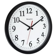 Westclox 14 Black Round Electric Powered Office Analog Quartz Accurate Wall Clock