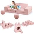 thumbnail image 1 of Qinaqin 12-Piece Modular Sofá Foam Convertible Toddler Sectional para Imaginative Play Plush Seating Playroom y Dormitorio Ideal Lounging Reading, 1 of 6