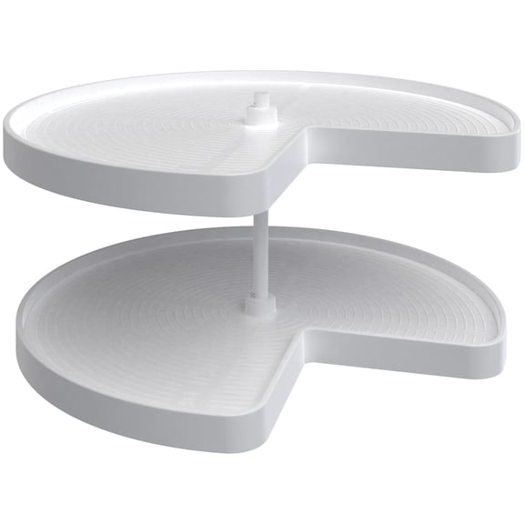 Rev-A-Shelf LD-2472-32BM-11-1 Lazy Daisy Polymer Double 2 Tier 32" Kidney Bottom Mount