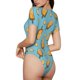 thumbnail image 2 of Balery Lemon Ice Cream Body de cuello redondo de manga corta para mujer Tops de manga corta Tops básicos-X-Large, 2 of 7
