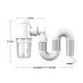 Wtgtog BathroomSinkDrainageKit, Bathroom Sink Expansion Pipe