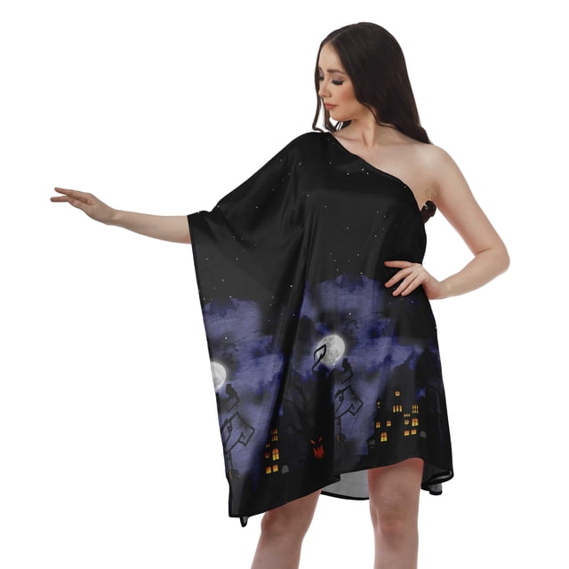 Moomaya Robe d'Été Imprimée à Épaules Dénudées Robes de Cocktail pour Femmes Robe de Plage