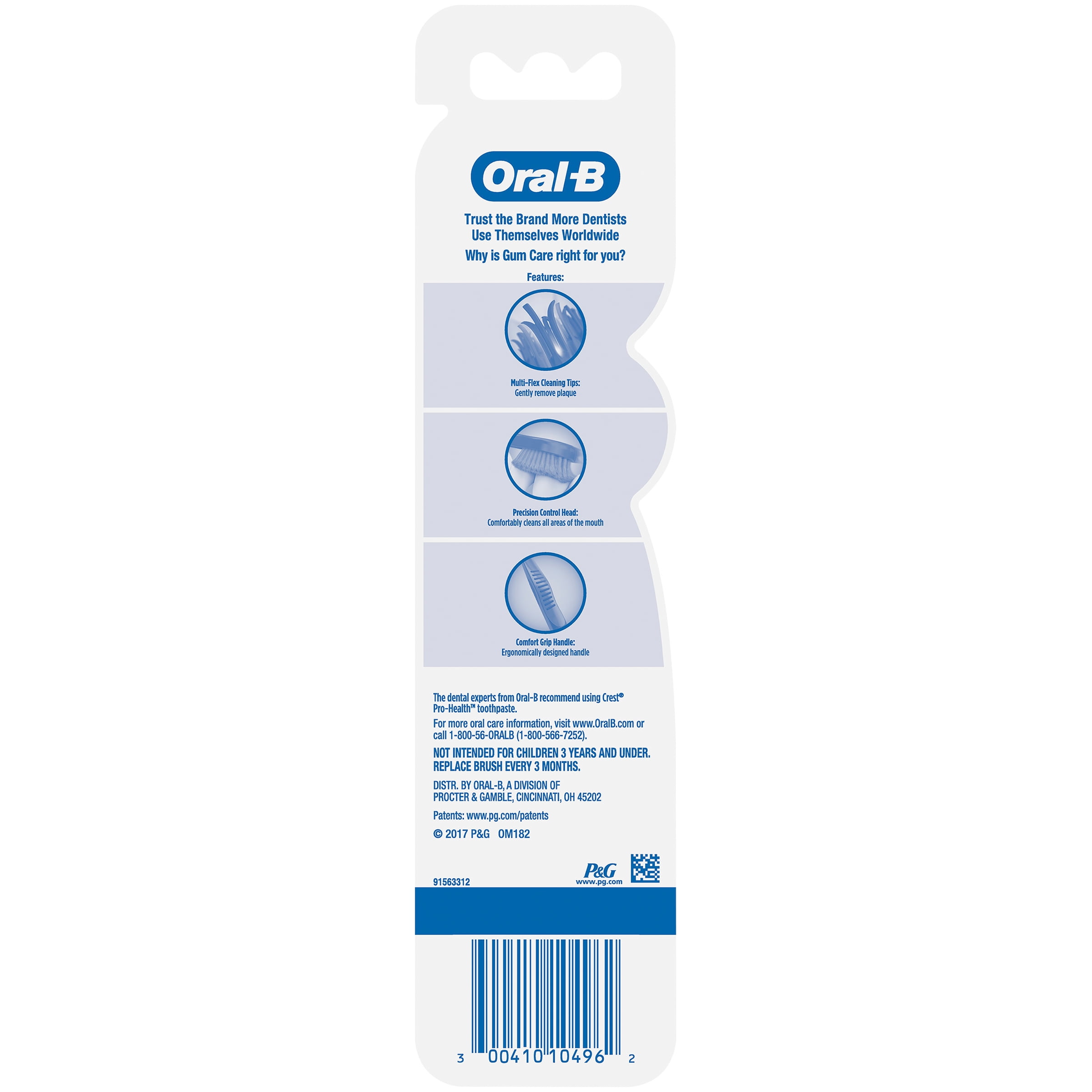 Oral-B Pro-Health Gum Care Manual Toothbrush, Ultra Soft Bristles, 2 count
