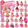 thumbnail image 3 of Vinyl Duck Blind Box Little Yellow Duck Christmas Calendar Blind Box Holiday Toy Set, 3 of 5