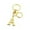 A, variant on Gold Initial Letter Keychain for Women Bag Charms for Handbags Metal Alphabet Keychain, J