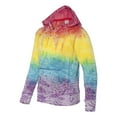 thumbnail image 2 of MV Sport Girls Courtney Burnout V-Notch Hooded Sweatshirt, 2 of 5