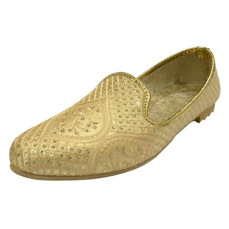 

Men s Jutti For Wedding Traditional Ethnic Mojari Shoes Sherwani Loafers Handmade Gold Embroidery Juti US 7.5 / EURO 41