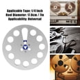thumbnail image 3 of 7 Inch Empty Tape Reel, Aluminum NAB Flanges Universal Open Reel Tape Empty Reel for 1/4 Inch Tape, for , for  Studer, 3 of 7
