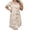 Beige, variant on Stamzod Womens Nightgown Plus Size Sleepwear Short Sleeve Sleep Shirt Casual Nightshirt Light Blue XXXXL