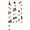 A, variant on Black Bat Spider Dots Paper Garland Halloween Streamer Banner Backdrop Hanging Decor Halloween Party Decoration Supplies for Haunted House