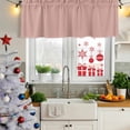 thumbnail image 5 of Pink Pure Color Curtain Valances for Windows, Kitchen Valance Window Treatments Panel 2 Pack, Aesthetics Contemporary Luxury Rod Pocket Short Curtains for Bathroom Bedroom 60 x 18 Inch, 5 of 8