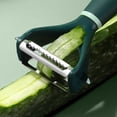 thumbnail image 5 of Vikakiooze Vegetable Peeler and Knife 2 In 1 Peeling Knife 2-In-1 Multifunctional Fruit Scraper Stainless Steel Multipurpose Fruit Gourd Planner Mesh Red Peeler,Home, 5 of 7