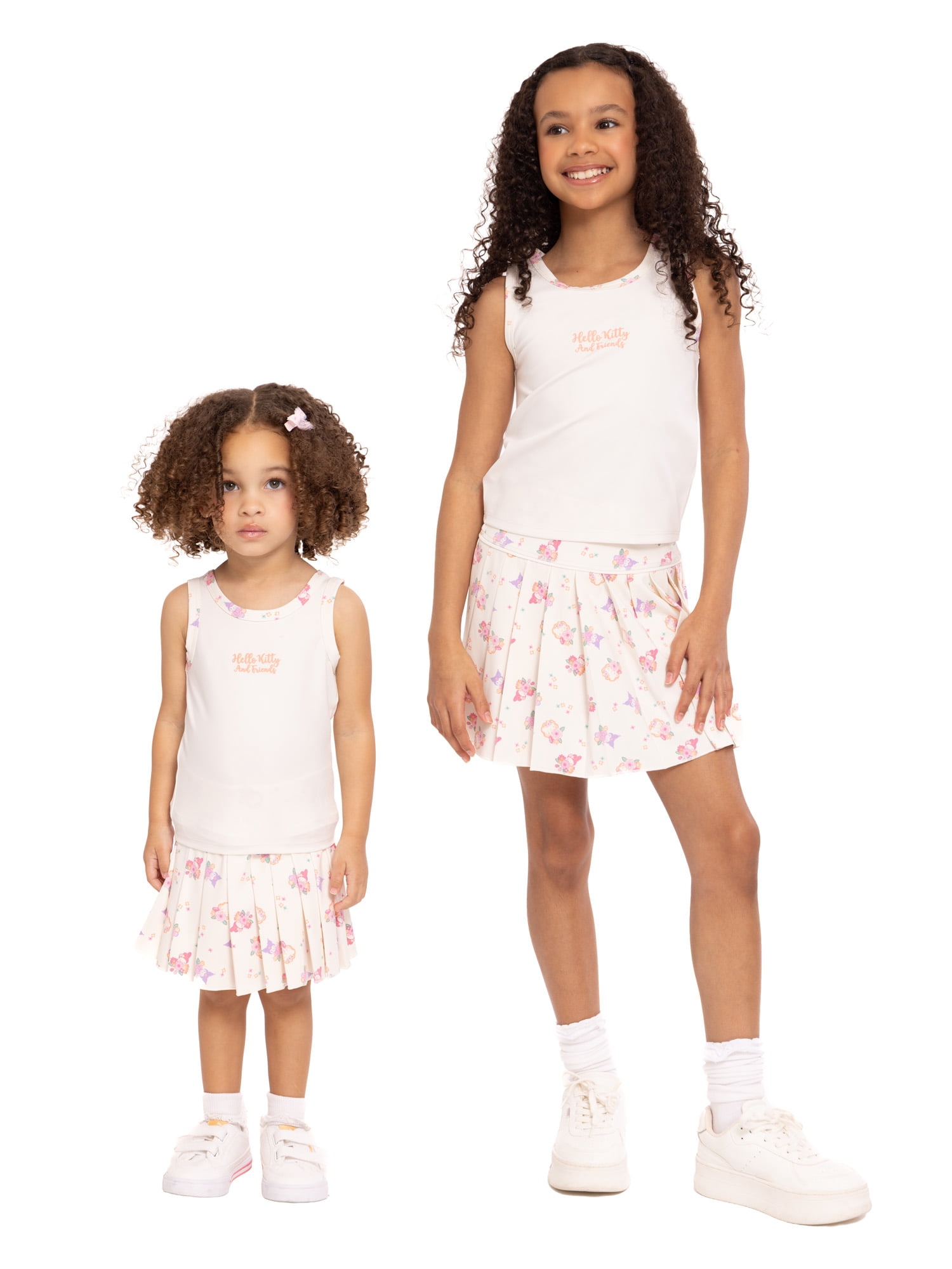 Hello Kitty & Friends Toddler Girls Active Tank Top and Pleated Skort Set, 2-Piece, Sizes 12M-3T