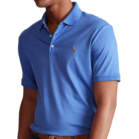 Ralph Lauren Men's Classic Fit Polo Shirt Indigo Sky 5X