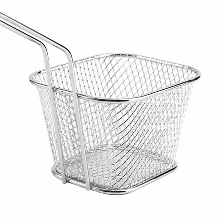 Stainless Basket Serving Food Presentation Cooking Tools French Fries  Basket Fry Storage Kitchen Housewares 