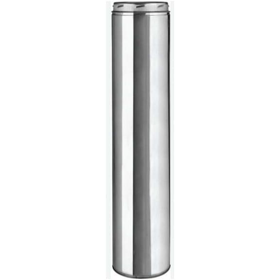 Selkirk 208036 8" x 36" 8T-36 Stainless Steel All Fuel Double Wall Insulated Chimney Pipe - Quantity of 1