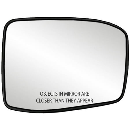 30257 - Fit System Passenger Side Heated Mirror Glass w/ backing plate, Honda Odyssey 05-10, 5 7/ 16