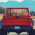 thumbnail image 5 of FUIALDOLG Forest Deer Herd Rear Window Decals 66.9 x 22.4 Inches, Vinyl Perforated Decals Fit Most Pickup Trucks, Personalized Decoration for Car Back Windows, 5 of 8