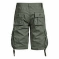 thumbnail image 5 of BXINGOHAI Cargo Shorts Mens Shorts for Casual Wear - Multi Pockets Clothing Bike Shorts Vacation Today Army Green,2XL, 5 of 7