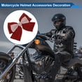 thumbnail image 3 of Accesorios para Casco de Motocicleta Decoración Lazo Colorblock para Cascos de Motocicleta Bicicleta Esquí Rojo Rosa Tela Sticker 1 Set, 3 of 6