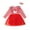 Red, variant on FDDMis Mother Daughter Christmas Dresses Santa Dress Toddler Country Dresses to Wear with Boots Infant Girl Christmas Outfit Toddler Clothes, Red 24 Months