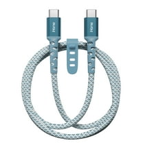 iHome Durastrain 6' USB Type C to USB Type C Cable, Dark Blue