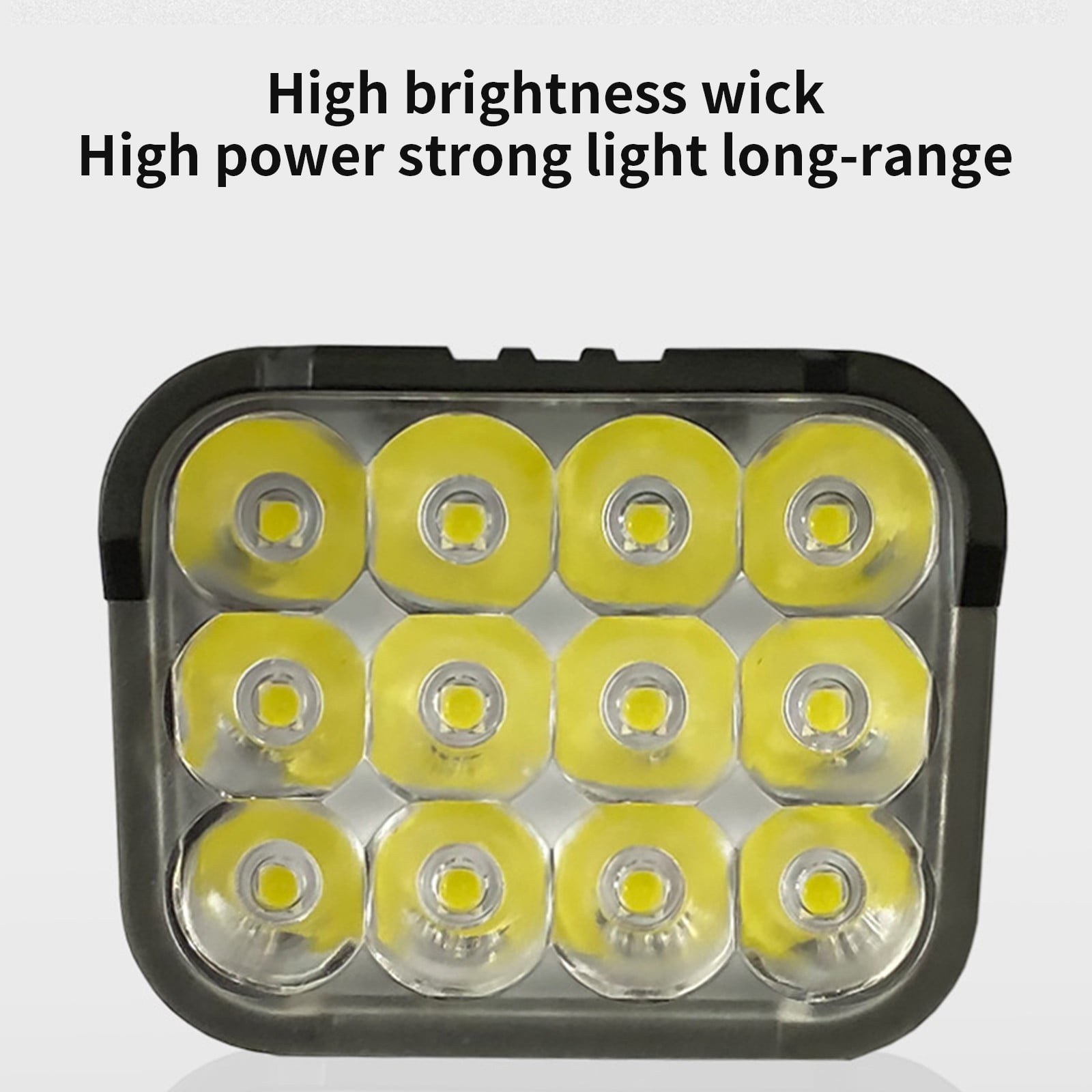 Rechargeable LED Headlamp with 5 Modes, 1200mAh Battery, Digital Display, USB-C Charging, Power Bank Function, 6 Horn Sounds, IP65 Waterproof for Outdoor Emergency Use