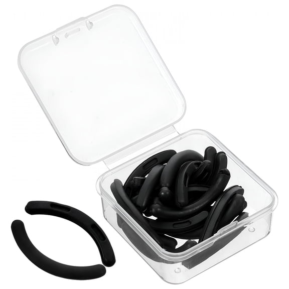 FACEGA Eyelash Curler Refills Made of Soft Rubber for Home Use Black 24pcs 0.5 inch